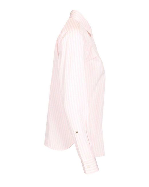 Max Mara Pink Striped Shirt