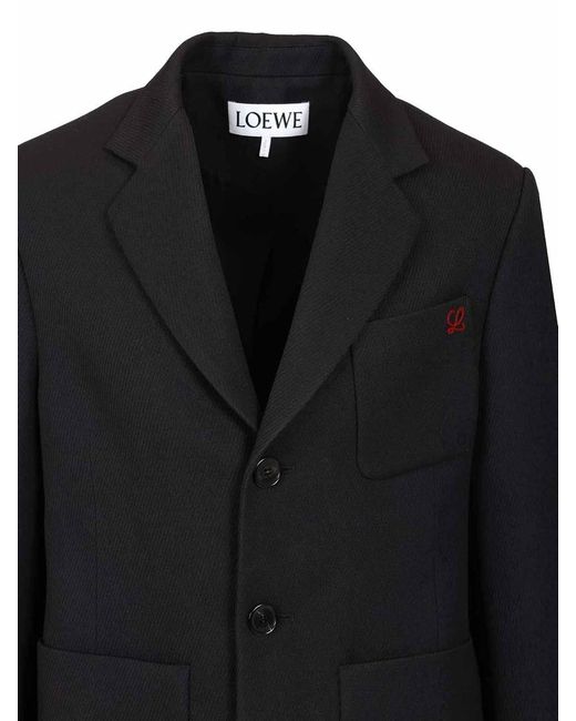 Loewe Black Wool Jacket for men