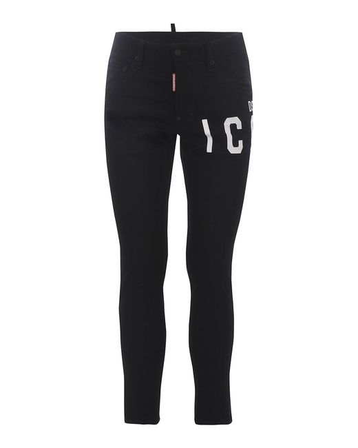 DSquared² Black Cotton Jeans for men