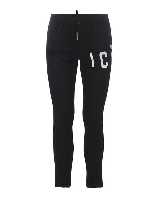 DSquared² Black Cotton Jeans for men