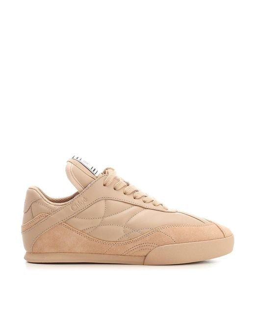 Chloé Natural Kick Sneakers
