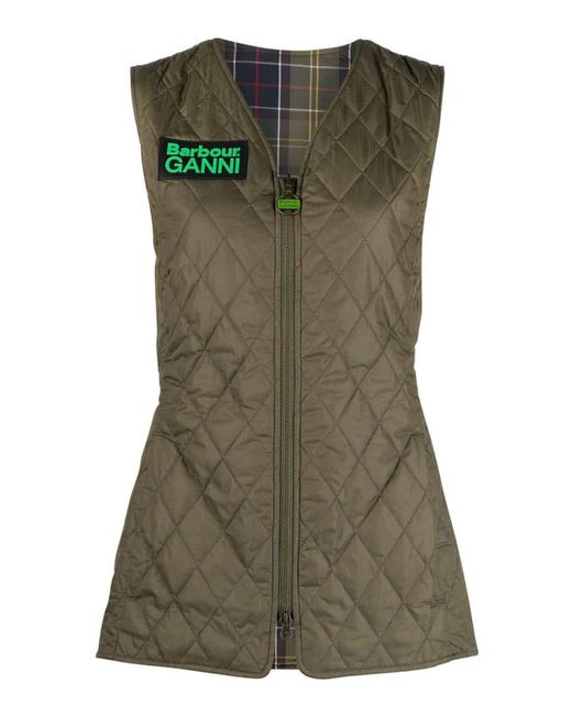 Ganni Green Reversible Vest