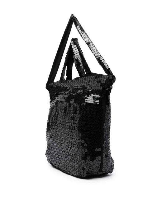 P.A.R.O.S.H. Black Sequined Satchel