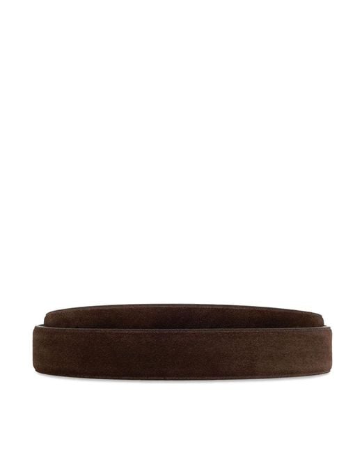 Dolce & Gabbana White Dolce&Ampgabbana Leather Belt With Buckle for men