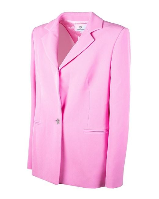 Chiara Ferragni Pink Cady Jacket