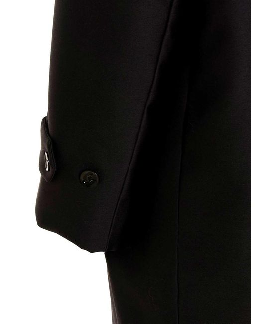 Valentino Garavani Black Reversible Long Coat for men