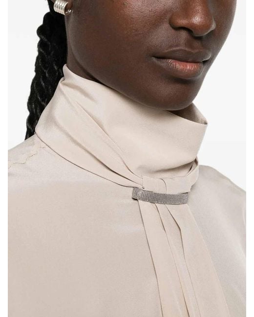 Brunello Cucinelli Natural Blouse