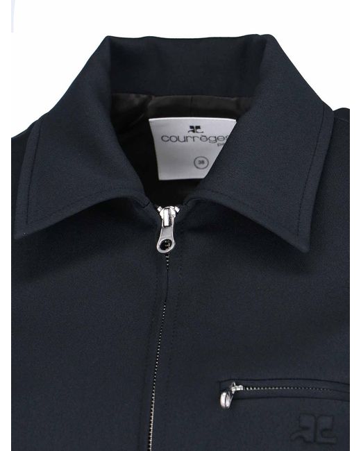 Courreges Blue Casual Jacket