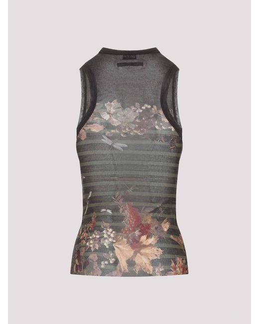 Jean Paul Gaultier Gray Mariniere Grape Top