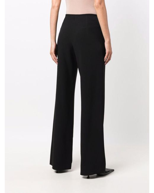 Emporio Armani Black Viscose Blend Pants