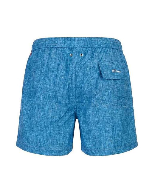 Kiton Blue Swimsuit for men