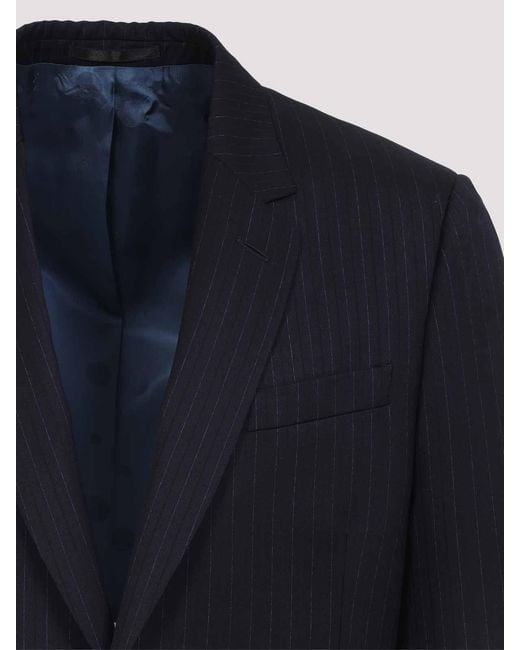 Paul Smith Blue Tailored Fit Two Button Suit for men