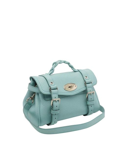 Mulberry Blue Mini Alexa Handbag