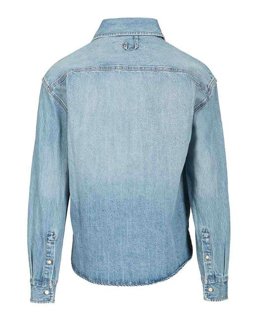 Jacquemus Blue De-Nimes Simon Denim Shirt for men