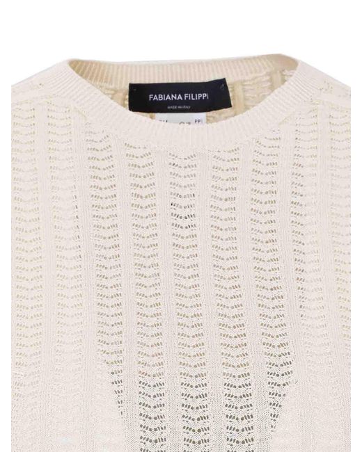 Fabiana Filippi White Ivory T-Shirt