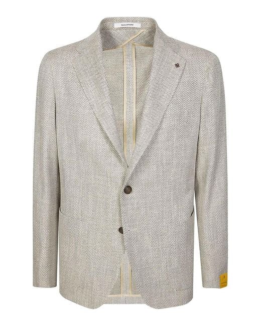 Tagliatore Gray Single-Breasted Jacket for men