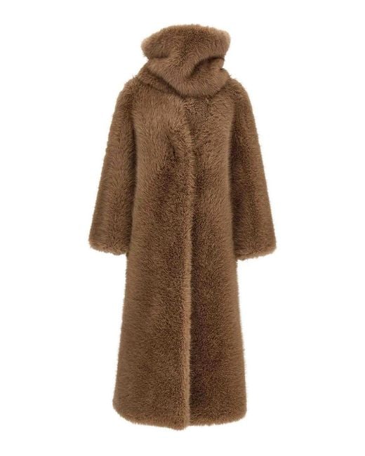BB COUTURE Brown Biscuit Ecofur Coat