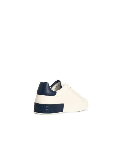 Dolce & Gabbana White Sport Shoes "Portofino Light" for men
