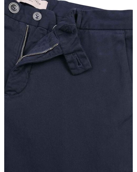 Brooksfield Blue Pantaloni Chino Tinto Capo for men
