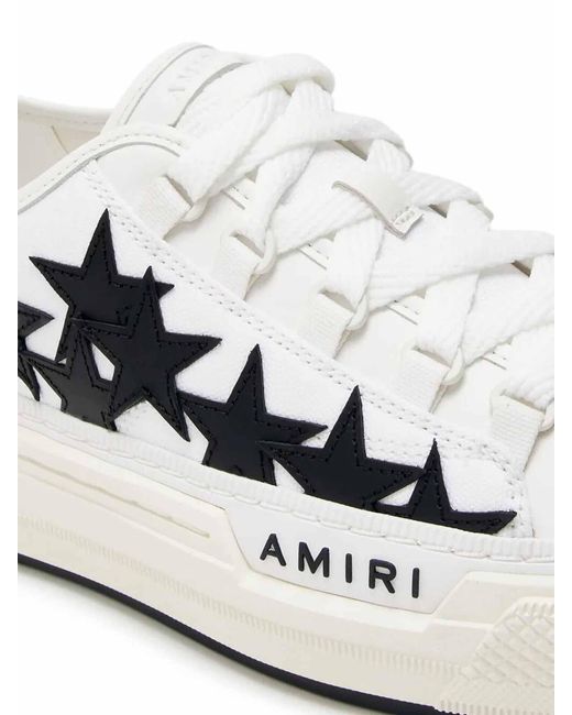 Amiri White Stars Court Low Sneakers