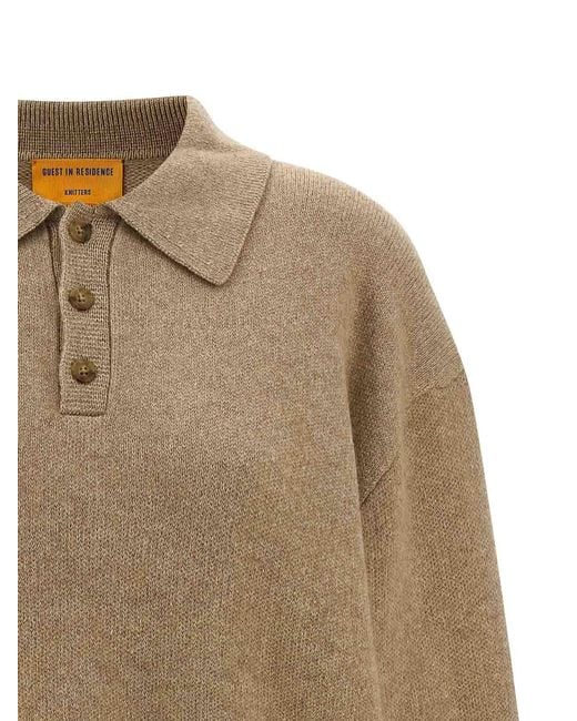 Guest In Residence Natural Allday Polo Shirt