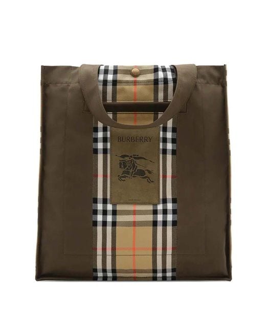Burberry Green M Tote Bag Military/Sand for men