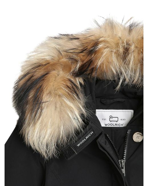 Woolrich Black Luxury Arctic Raccoon Parka