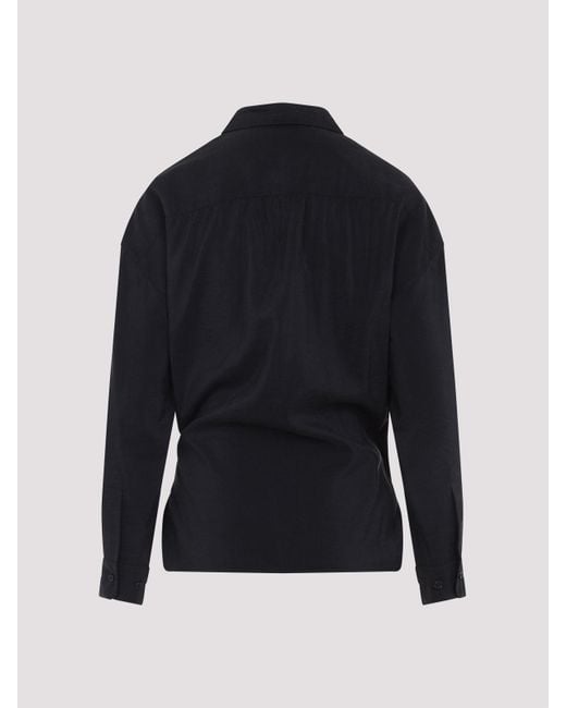 Lemaire Blue Twisted Shirt