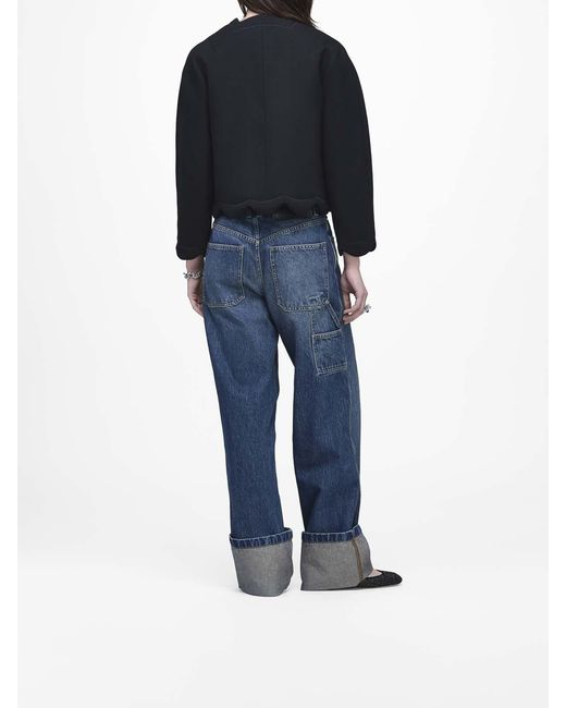 Marc Jacobs Blue Scallop Daisy Lady Jacket