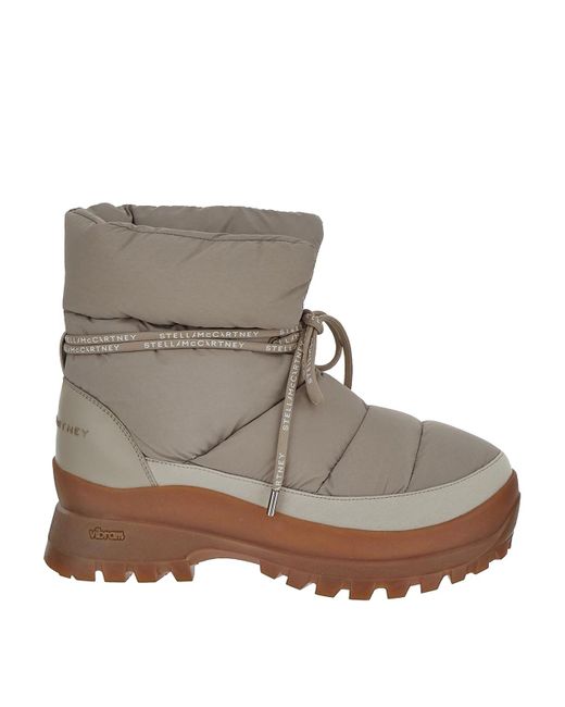 Stella McCartney Gray Winter Boots In With Branded Laces