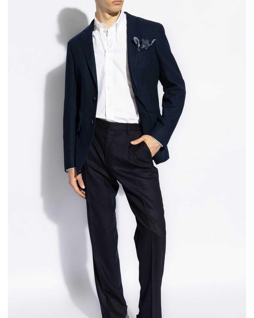 Etro Blue Jacket Roma Jersey for men