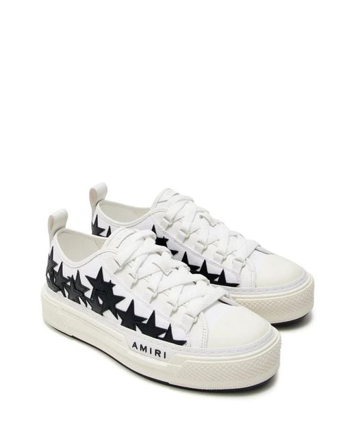 Amiri White Stars Court Low Sneakers
