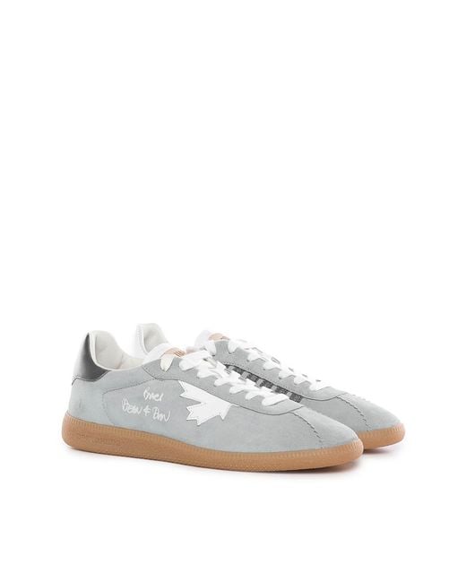 DSquared² White Rebels Suede Sneakers for men