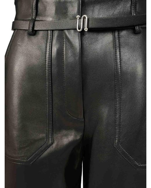Sportmax Black Nappa Trousers