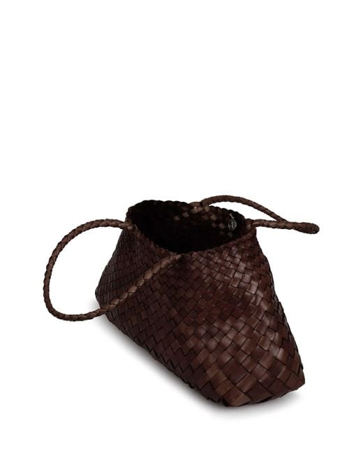Borsa Tote Santa Croce di Dragon Diffusion in Brown