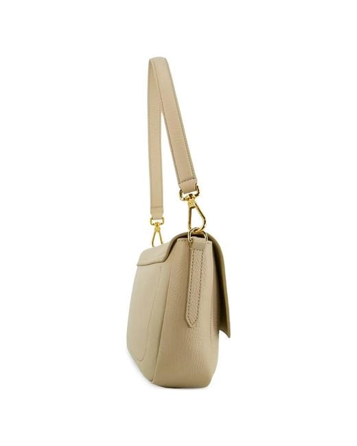 Coccinelle Metallic Handbag Grained Sandshell Sandshell