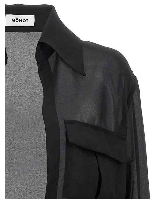 Monot Black 'Georgette' Shirt
