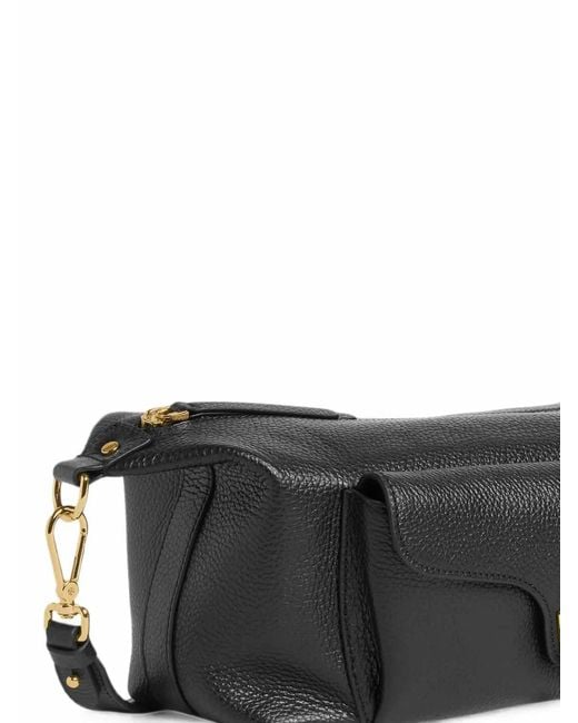 Coccinelle Black Handbag Grained Leather Noir