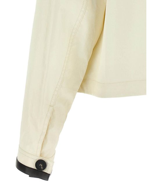 Ferragamo Natural Tech Linen Jacket