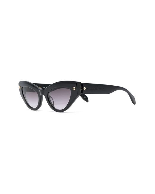 McQueen Black Cat Eye Sunglasses