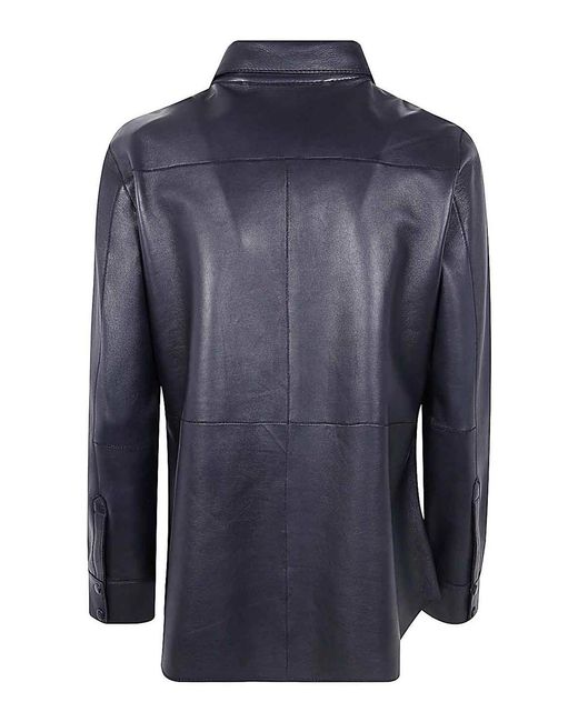 THE JACK AND JACKIE LEATHERS Blue Avril Shirt