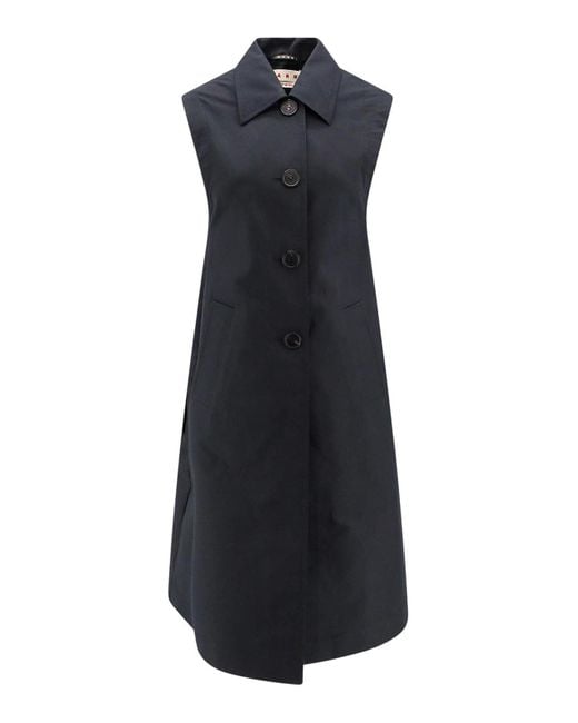 Marni Blue Cotton Coat