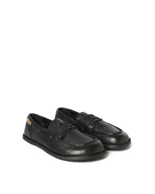 Moschino Black Adrian Deck Loafers for men