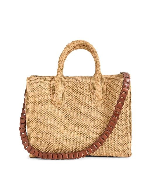 IBELIV Natural Rary Tea Raffia Bag