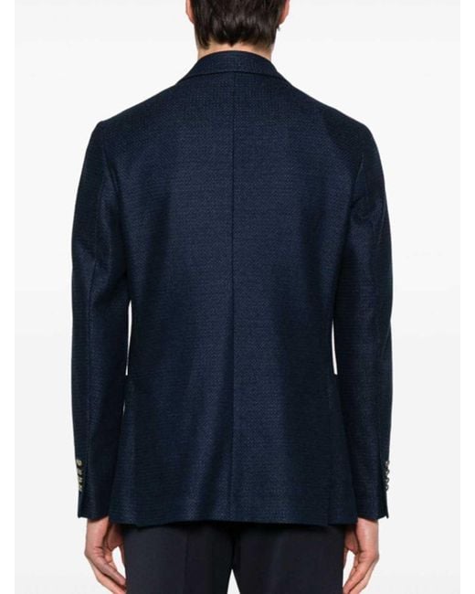 Circolo 1901 Blue Double-Breasted Jacket for men