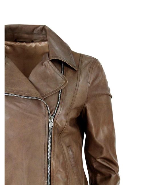Barba Napoli Brown Leather Jacket