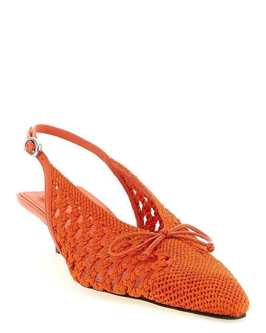 Jacquemus Red Les Slingbacks Cubisto B Slingback