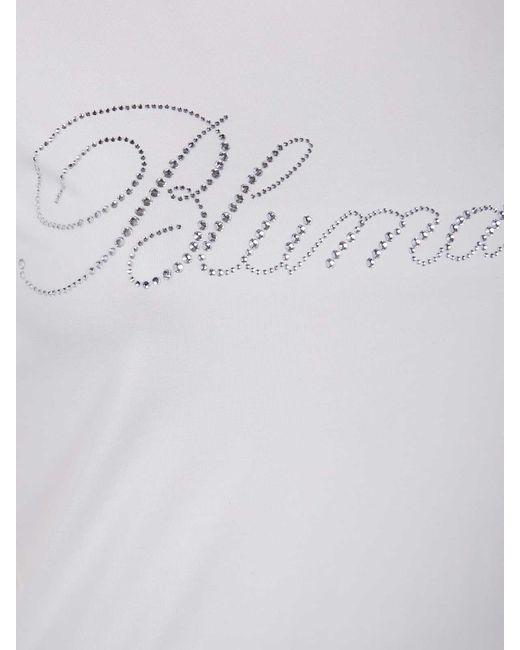 Blumarine White Jersey T-Shirt