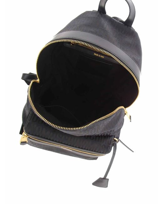 Moschino Blue Logo Backpack for men