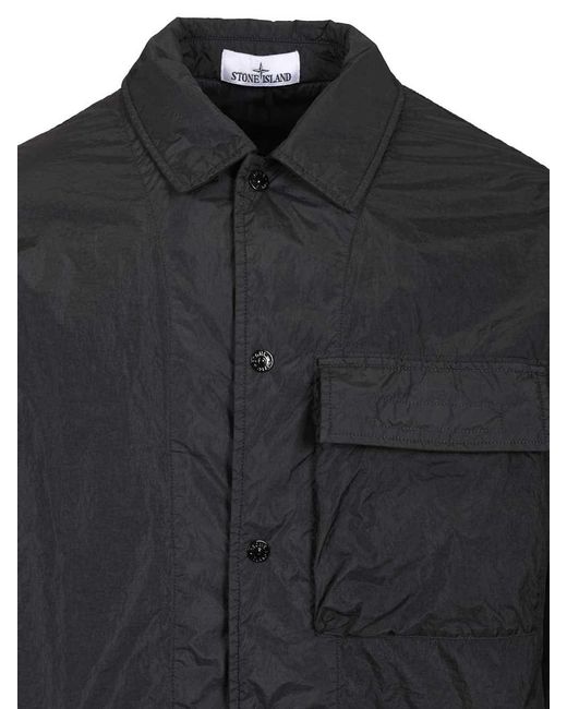 Stone Island Black Overshirt for men
